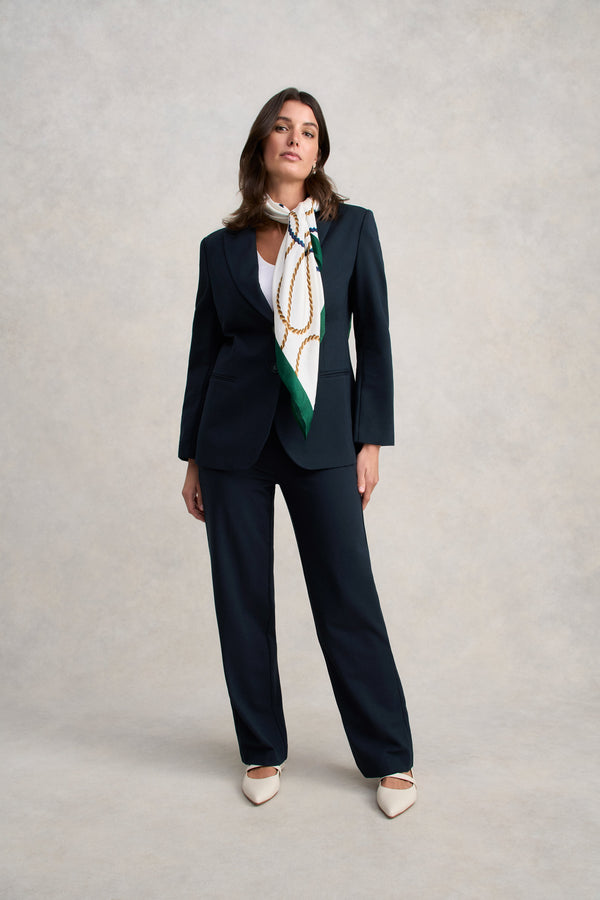 Straight Leg Ponte Pant - Ink