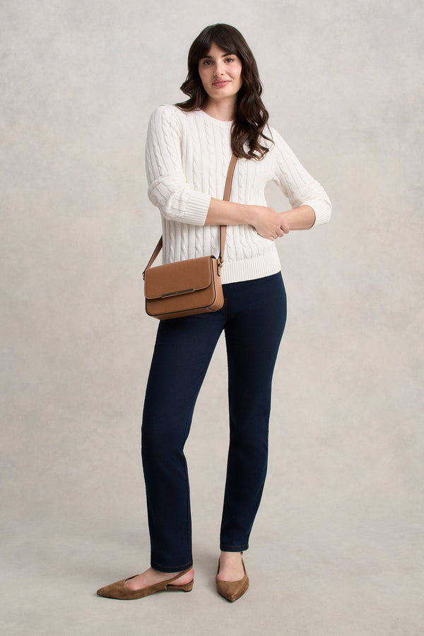 Long Sleeve Cable Knit - Cream