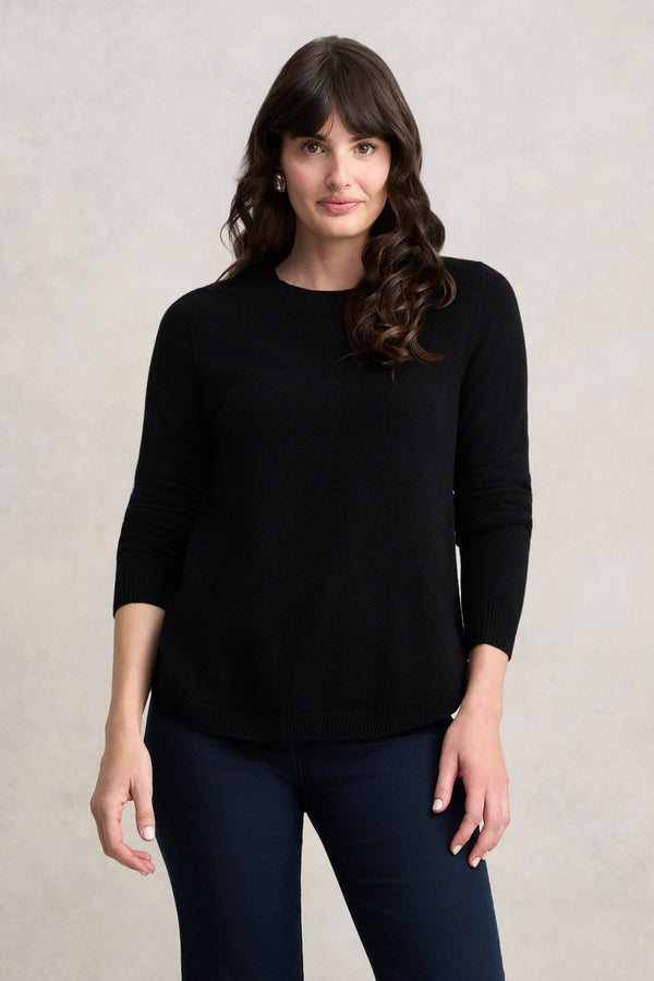 Merino Wool Jumper - Black