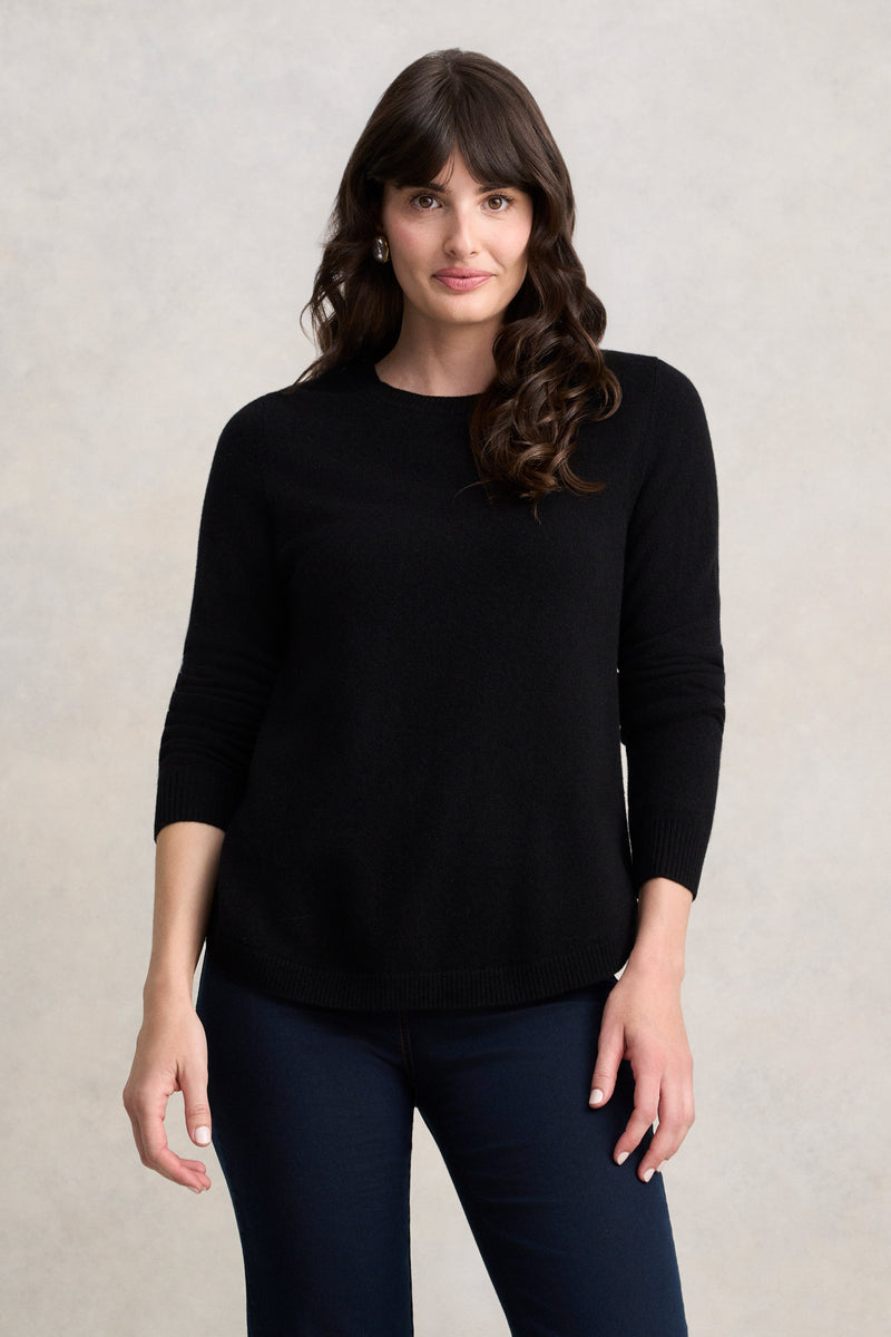 Merino Wool Jumper - Black
