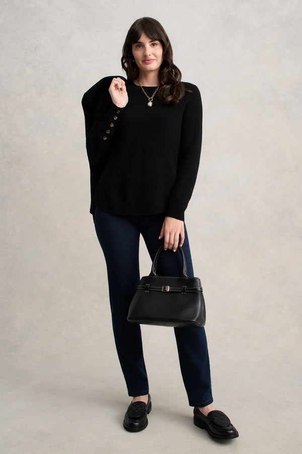 Merino Wool Jumper - Black