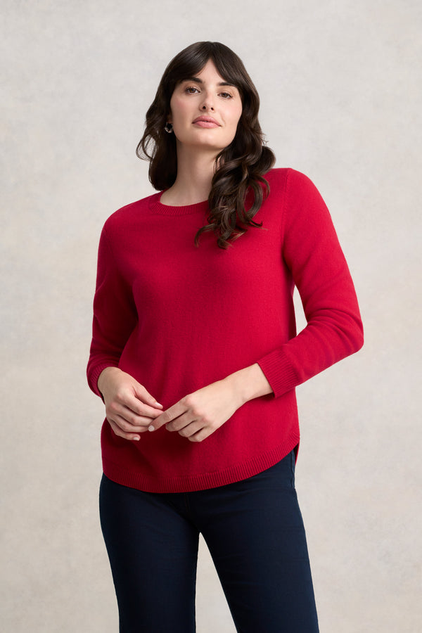 Merino Wool Jumper - Rouge