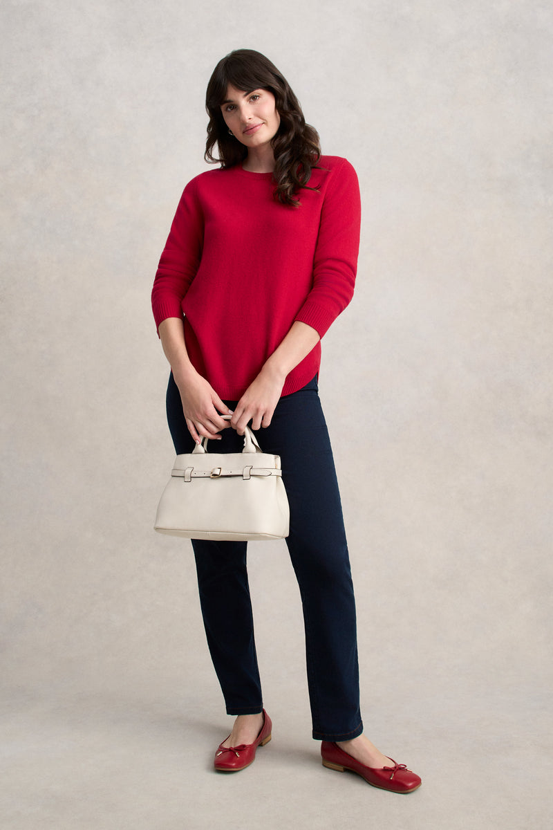 Merino Wool Jumper - Rouge