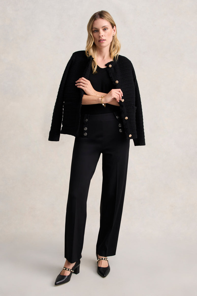 SAILOR PONTE PANT - BLACK 