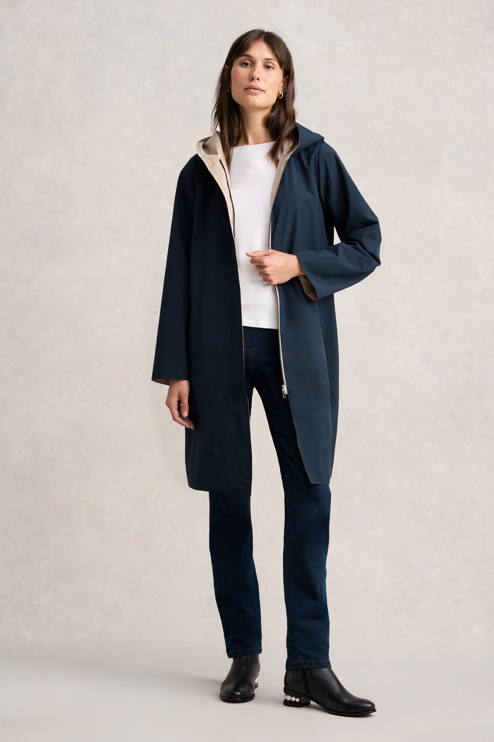 Reversible Raincoat Ink Stone – Blue Illusion