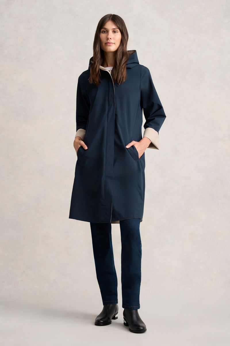 WATER PROOF REVERSIBLE JACKET - INK / STONE 