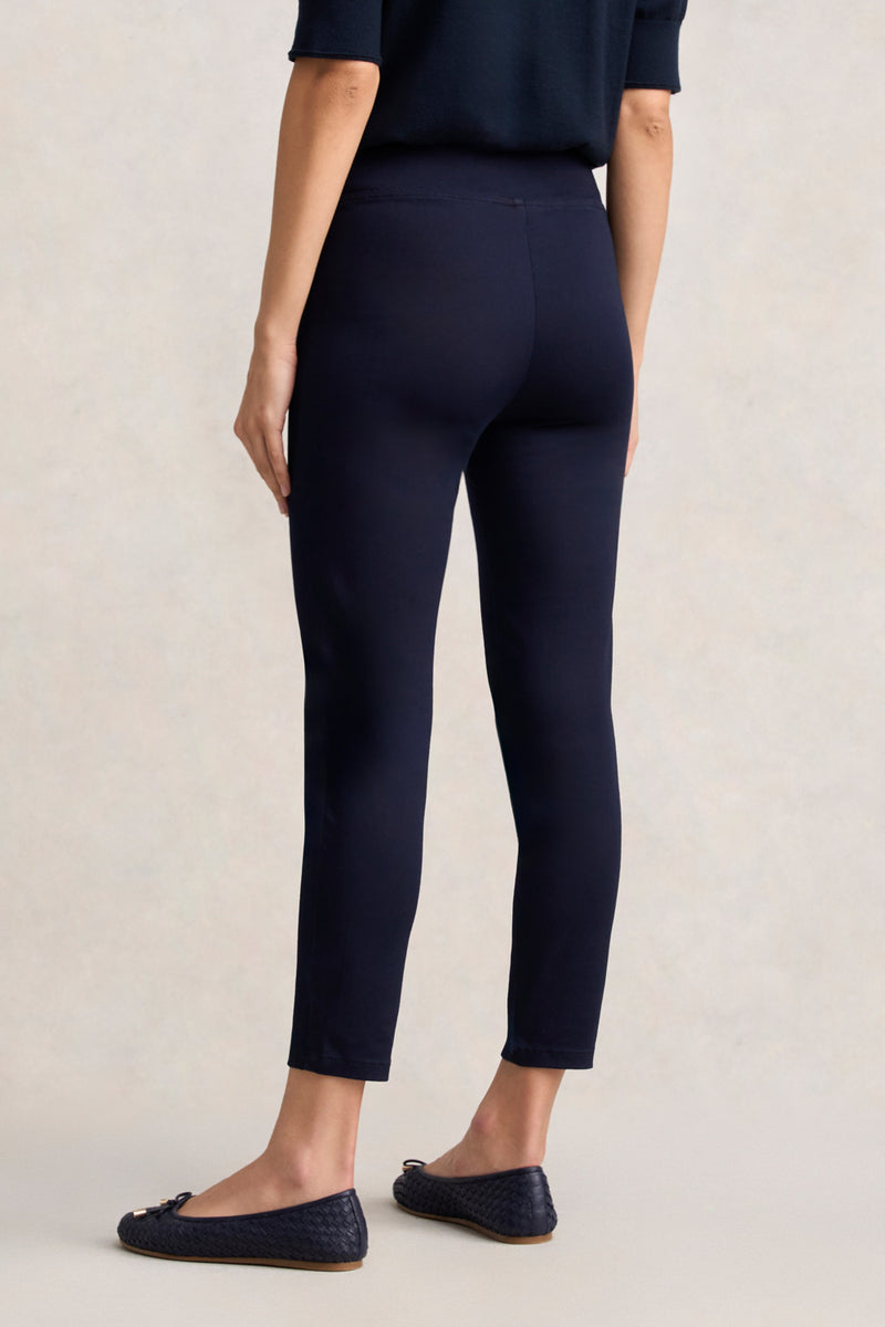 Zip Detail 7/8th Pant - Navy