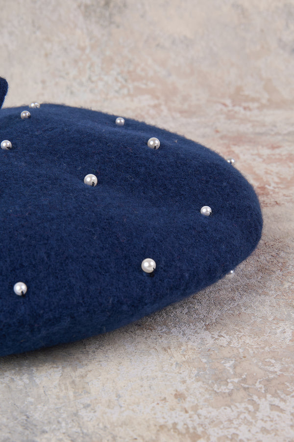 Woolen Pearl Beret