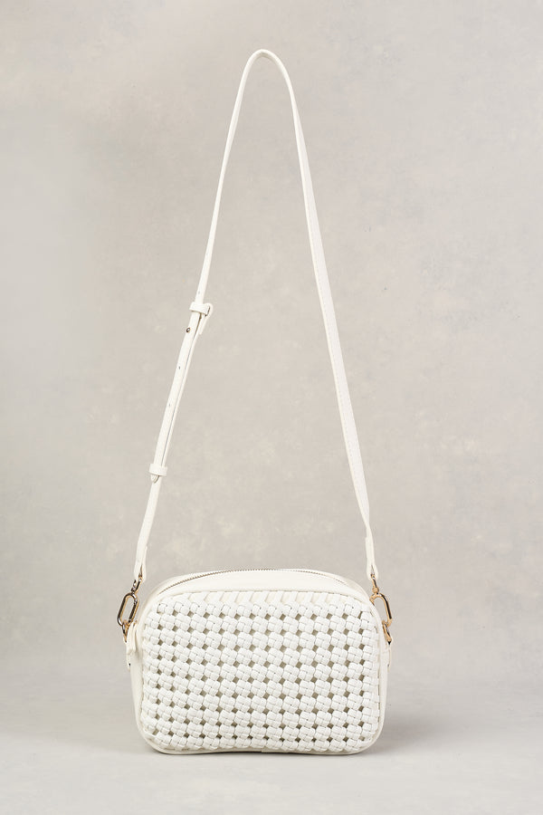 WOVEN CAMERA BAG - WHITE