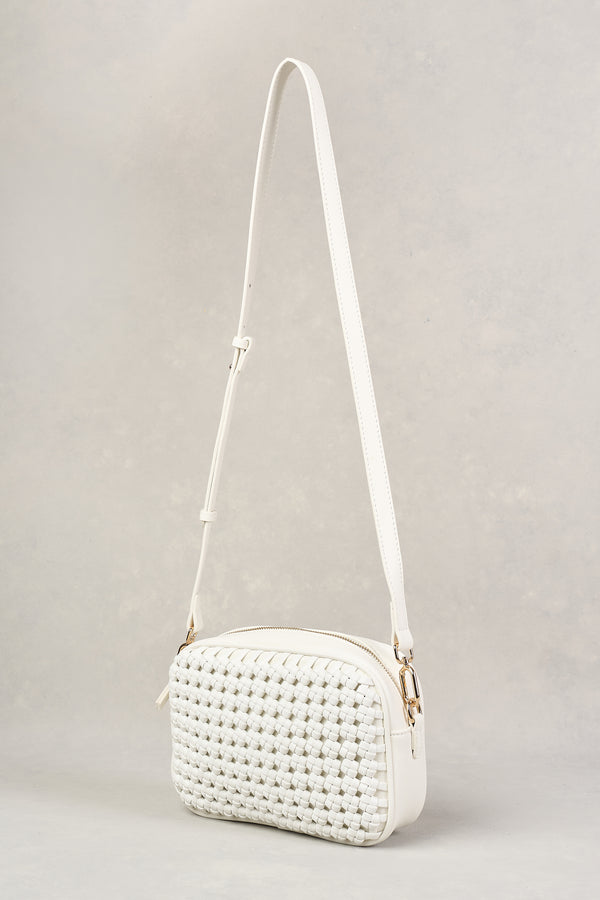 WOVEN CAMERA BAG - WHITE