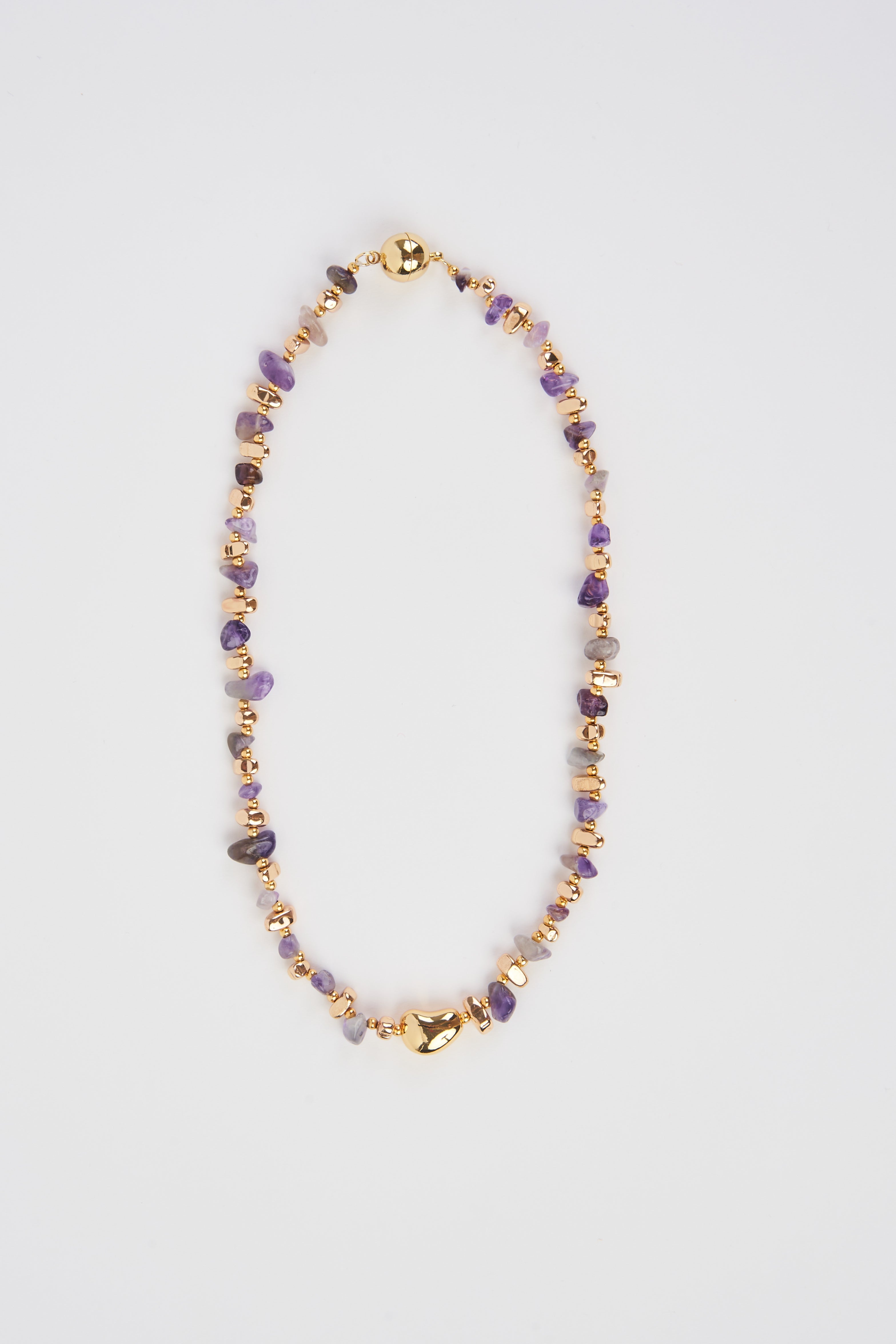 Amethyst Gemstone Teardrop Shaped Faceted Bead Necklace NS-1189 – Online  Gemstone & Jewelry Store By Gehna Jaipur