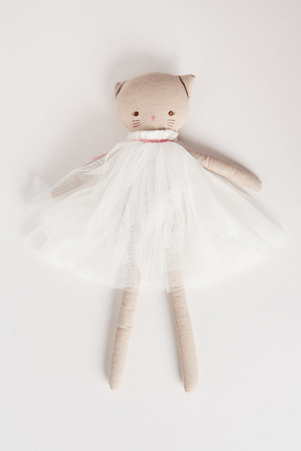 Aurelie Linen Cat Doll