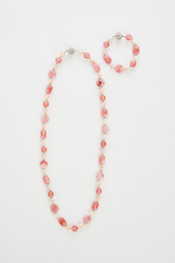Cannes Pink 2 In 1 Necklace