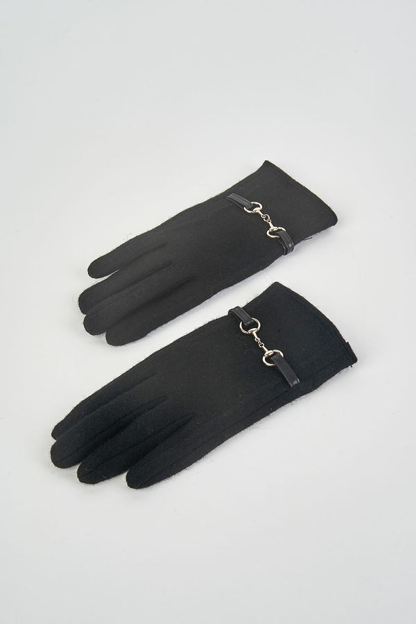 photograph of black gloves