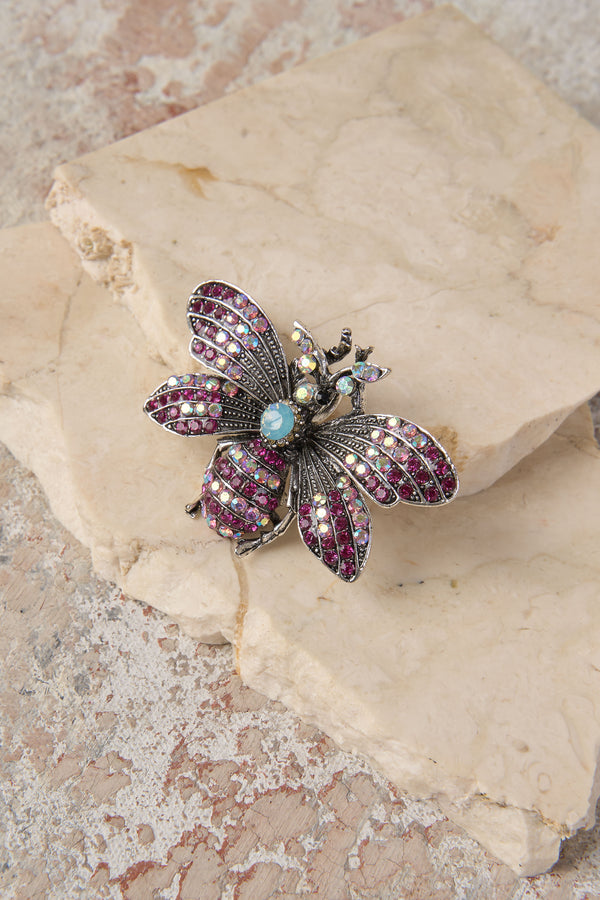 Rose Butterfly Brooch