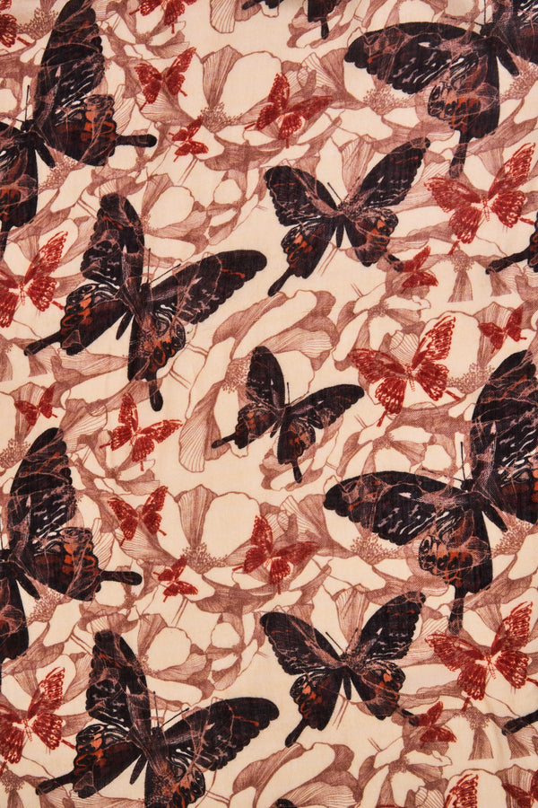 Butterfly Print Scarf