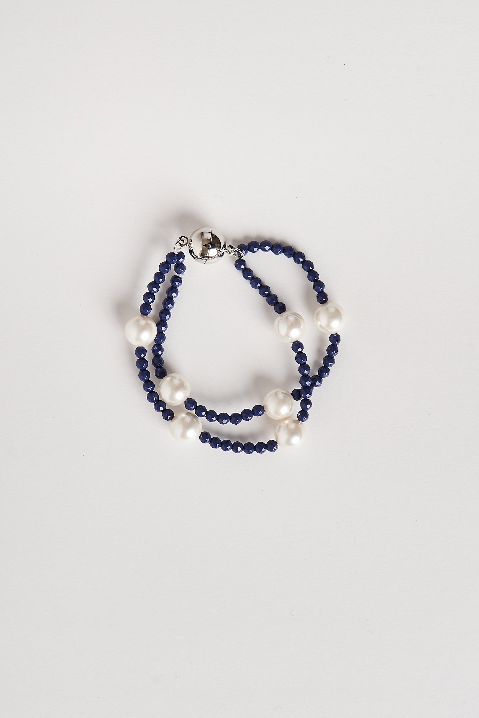 Navy Blue Quartz Bead Bracelet Limited Edition – IsabelleGraceJewelry