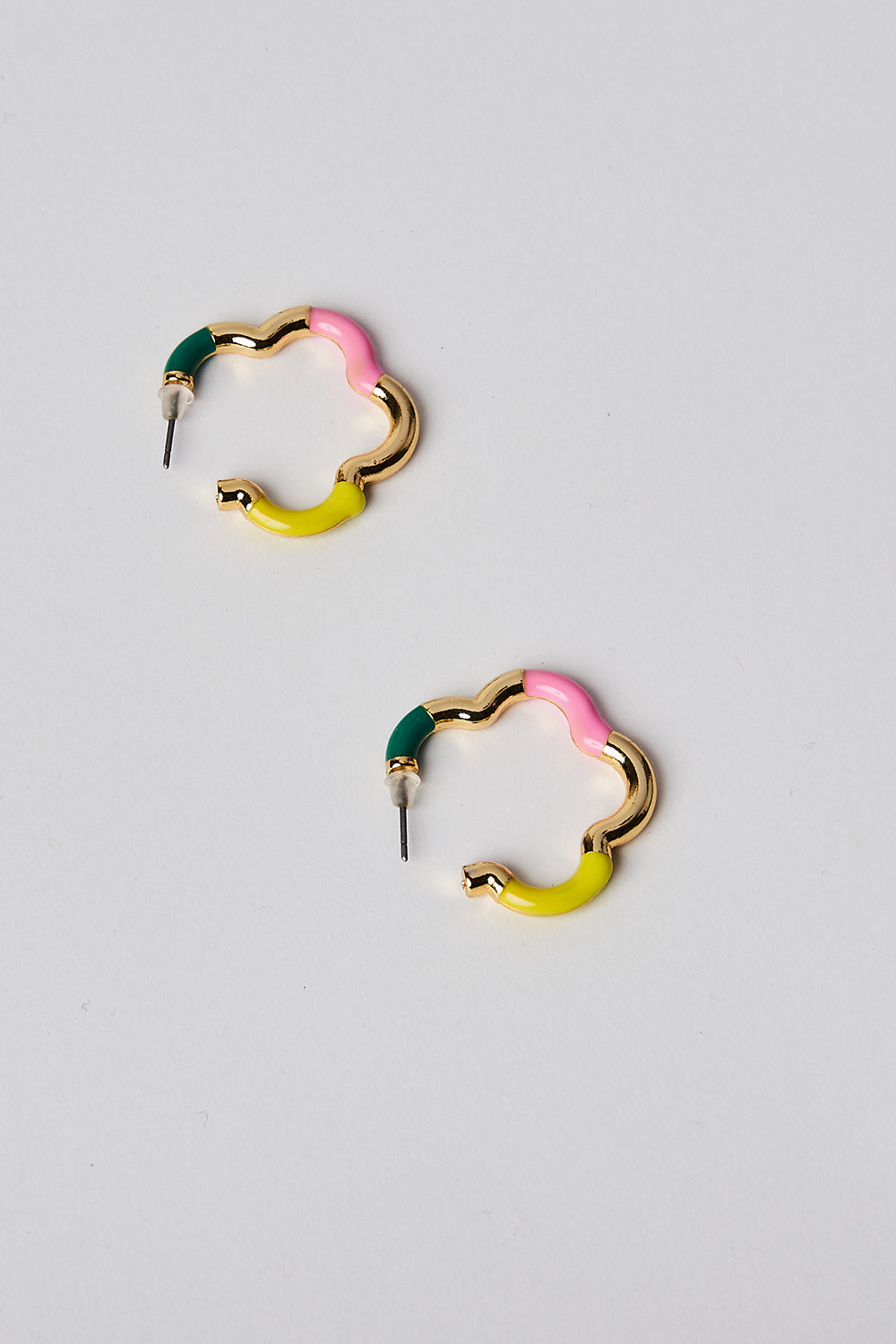 Buy Crystal Clover Key Huggie Hoop Earrings Online in India - Etsy