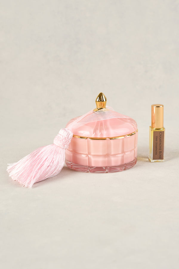 COTE NOIRE PINK ART DECO CANDLE 