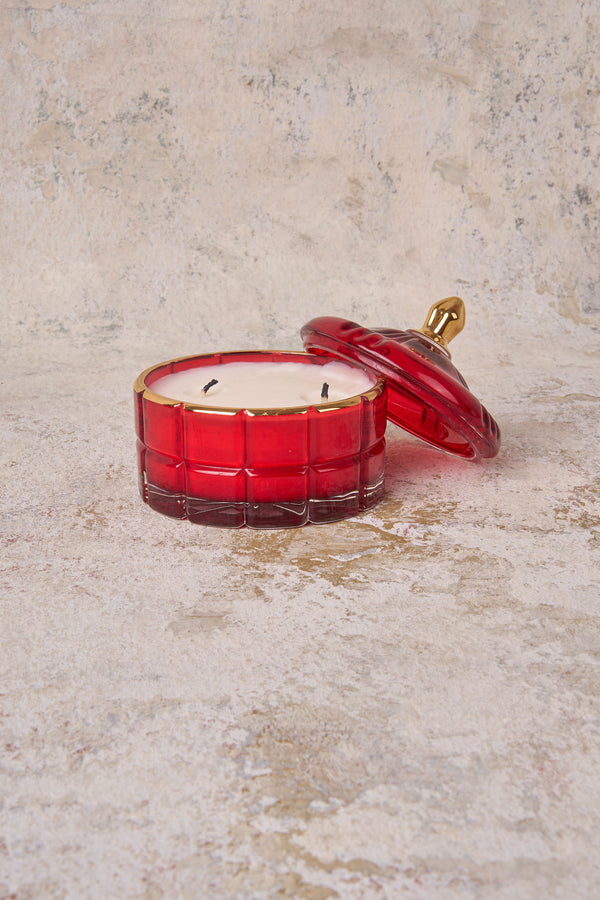 Côte Noire Red Art Deco Candle