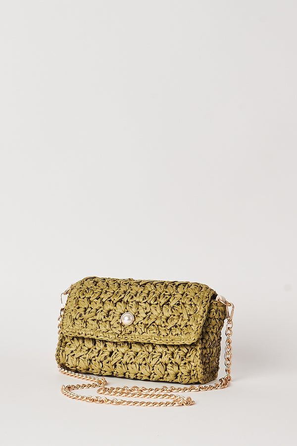 Crochet Weave Crossbody Bag