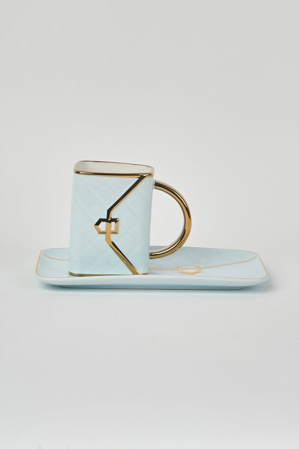 Designers Mug And Plate Set Blue