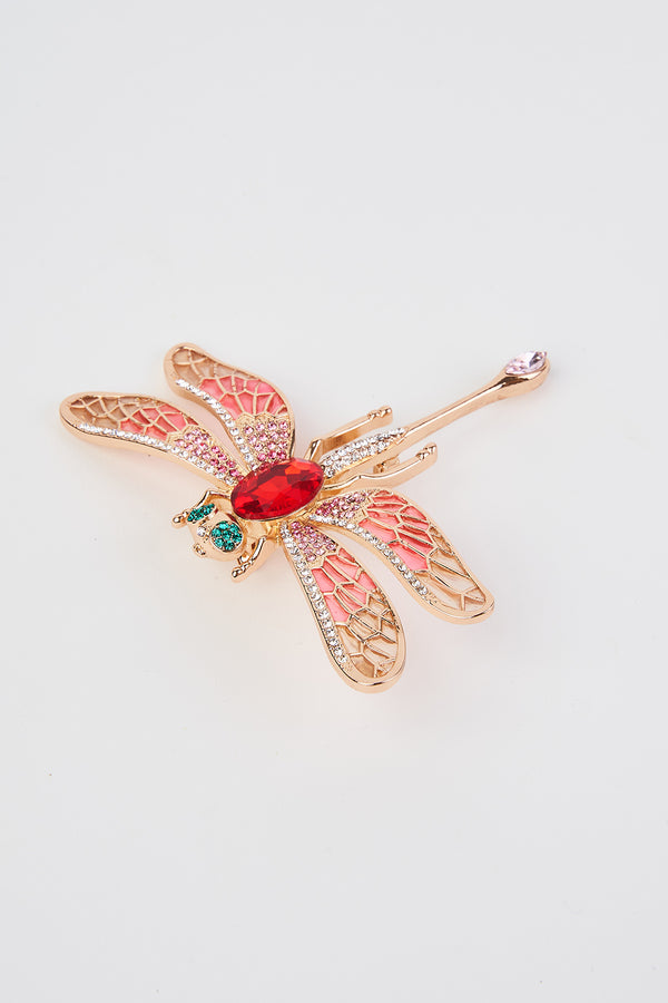 Dragonfly Jewelled Brooch