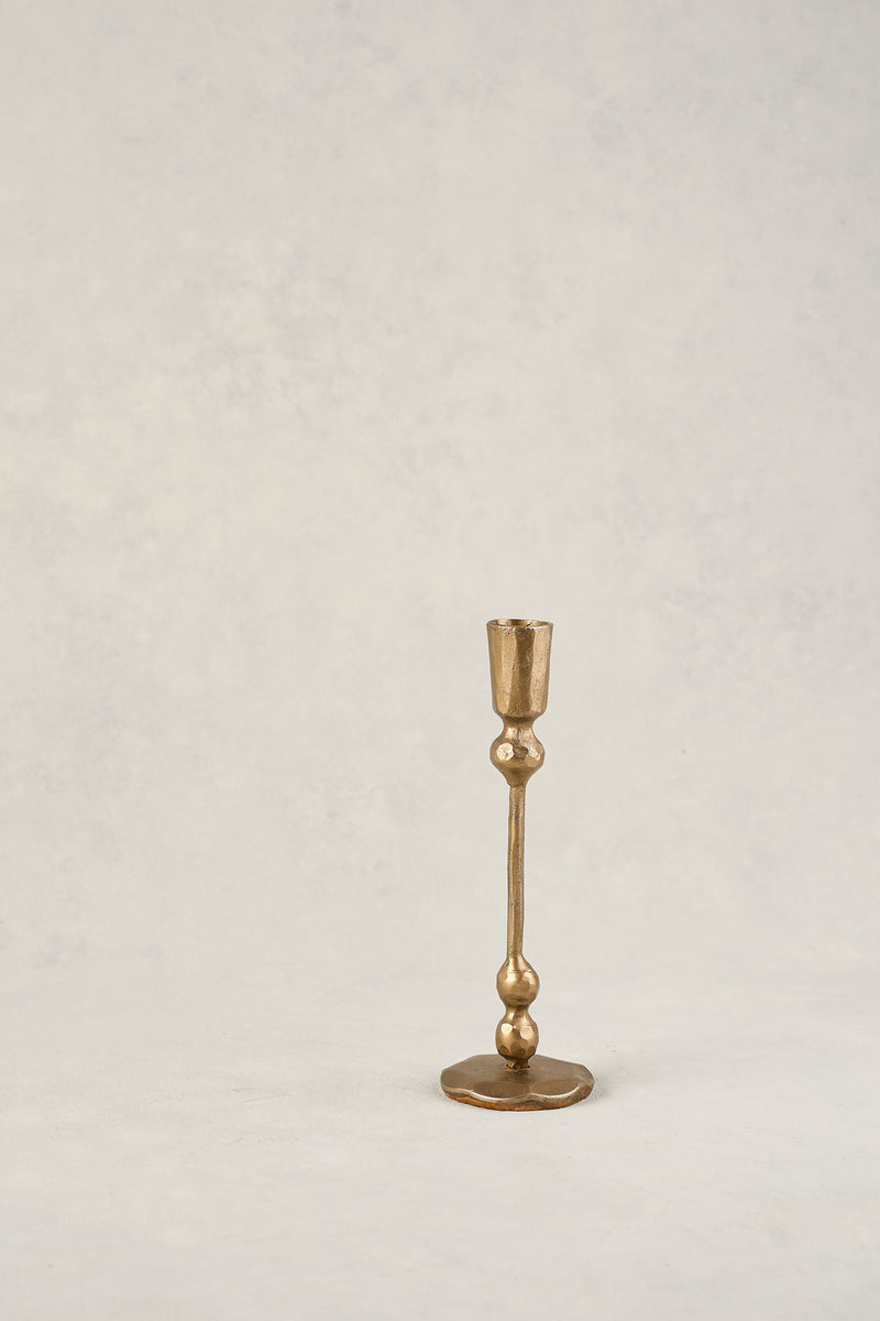 EDDIE CANDLE HOLDER SMALL - GOLD