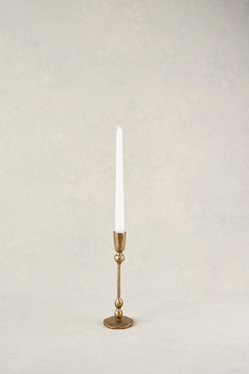 EDDIE CANDLE HOLDER SMALL - GOLD