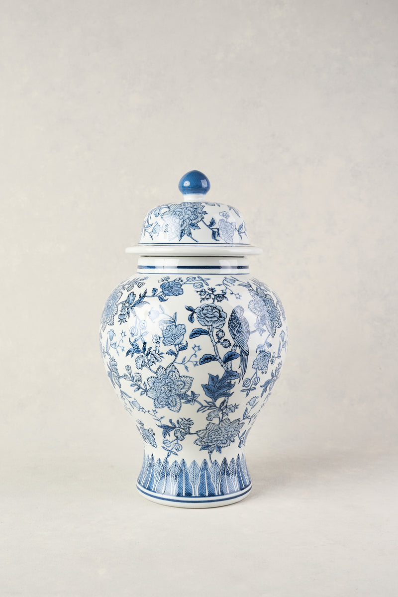 GINGER JAR LARGE - BLUE AND WHITE 