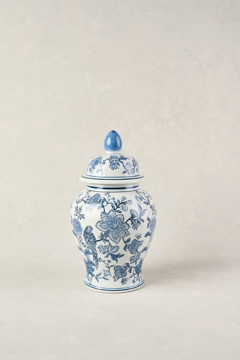 GINGER JAR SMALL - BLUE AND WHITE 