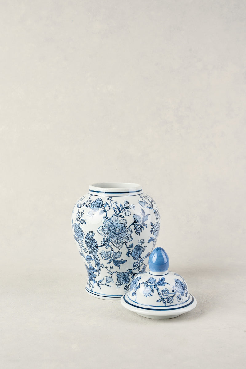 GINGER JAR SMALL - BLUE AND WHITE 