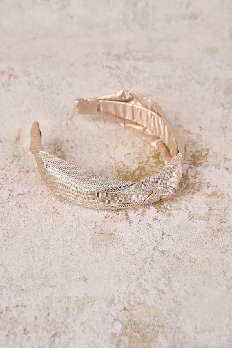 Gold Knot Headband - Gold