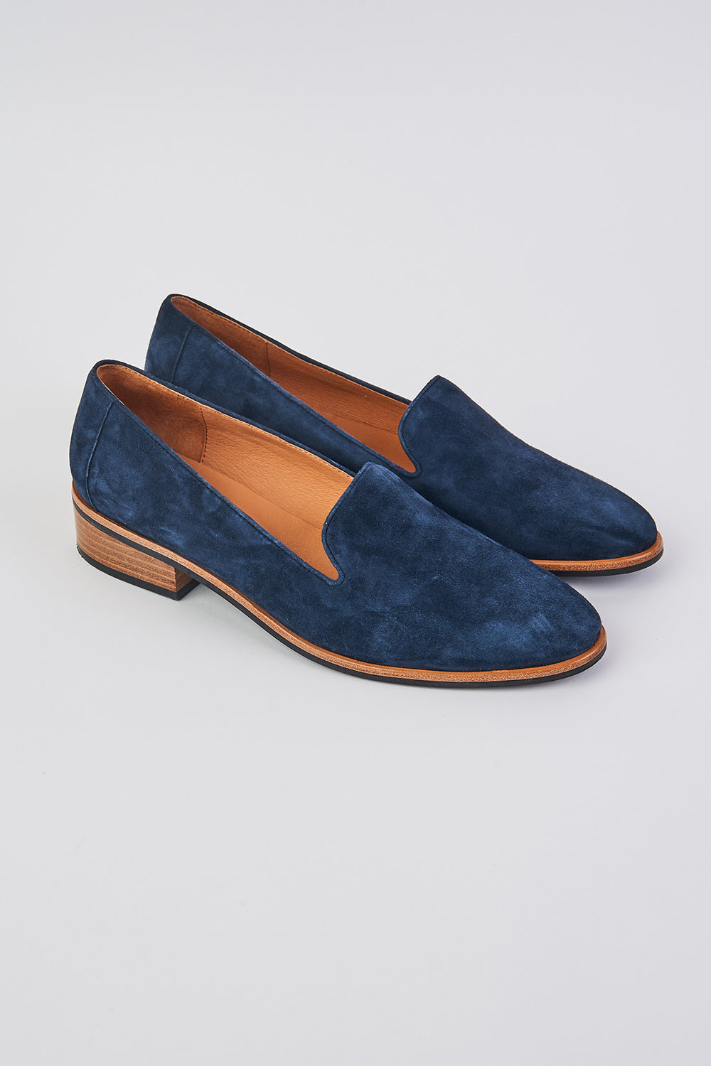 Navy suede hot sale loafers ladies