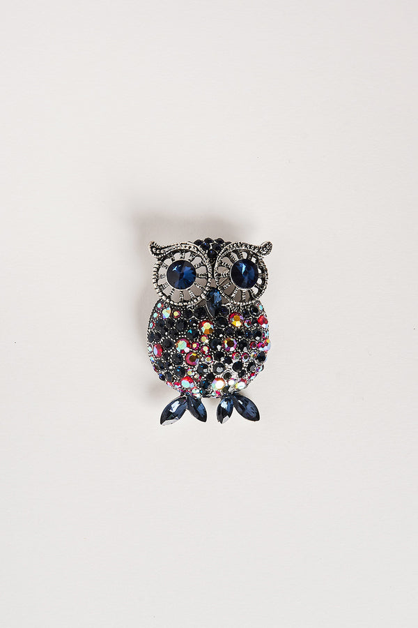 Jewel Owl Brooch