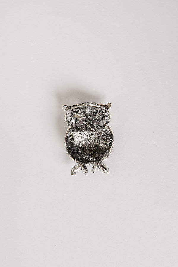 Jewel Owl Brooch