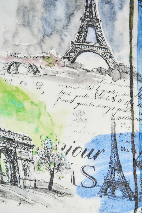 Paris Watercolour Scarf
