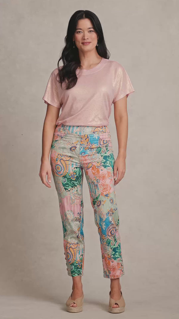 Bengajean® - 7/8 Straight Leg - Paisley Medley