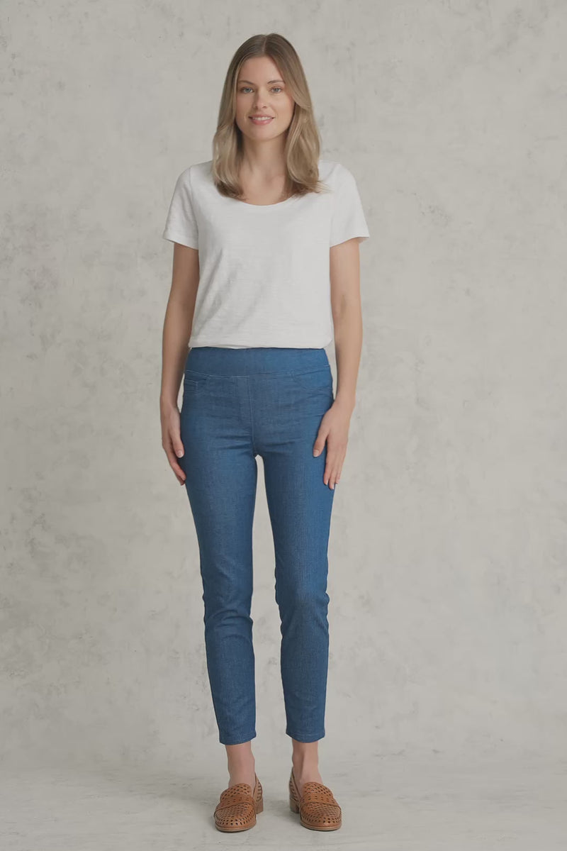 Bengajean  Ankle Length Skinny Leg - Ultramarine