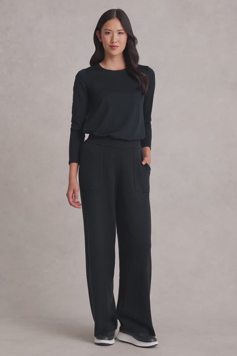 Wool Cashmere Pant - Ink