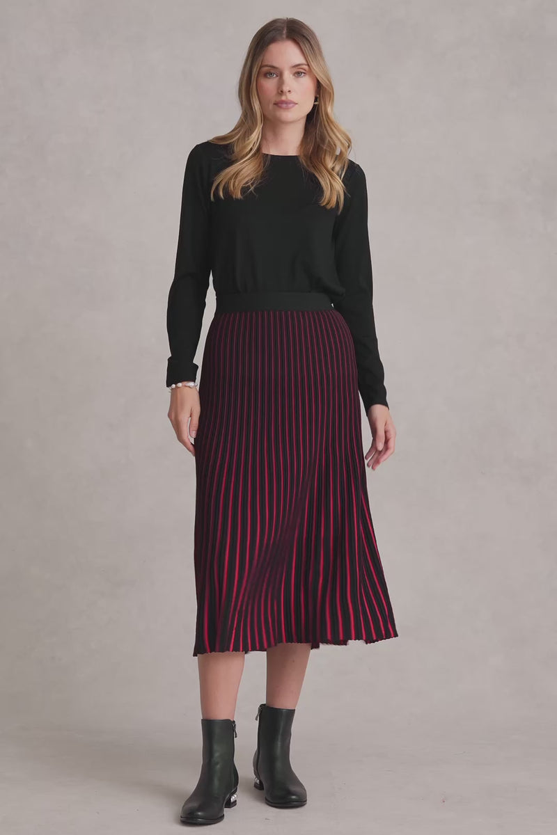 Striped Knit Skirt - Multi Stripe