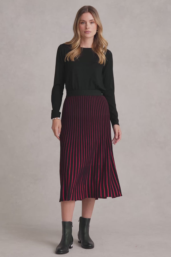 Striped Knit Skirt - Multi Stripe