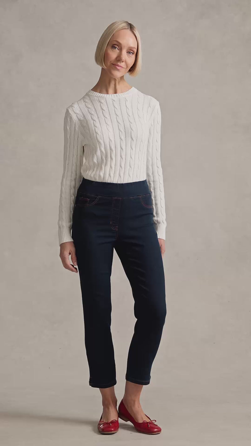 Bengajean® Good Earth Cotton® ¾ Slim Leg - Clean Denim Blue