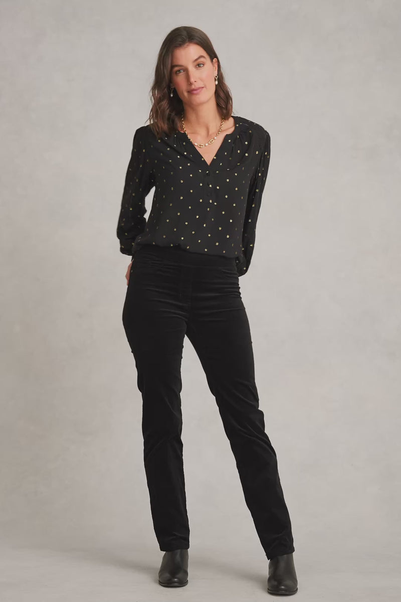 Lurex Diamond Blouse - Metallic Spot