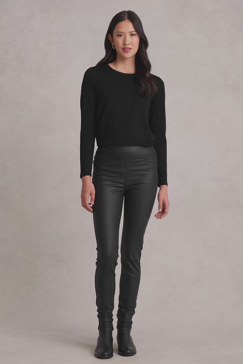 Bengajean® Skinny Leg Coated - Black