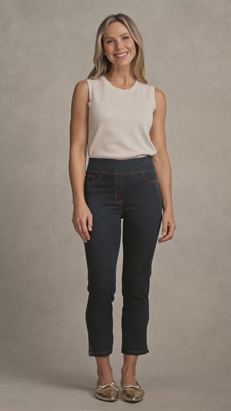 Bengajean® Good Earth Cotton® ¾ Slim Leg - Clean Denim Blue