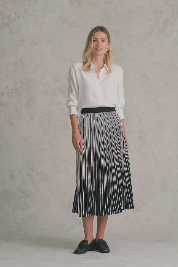 Gradual Stripe Skirt