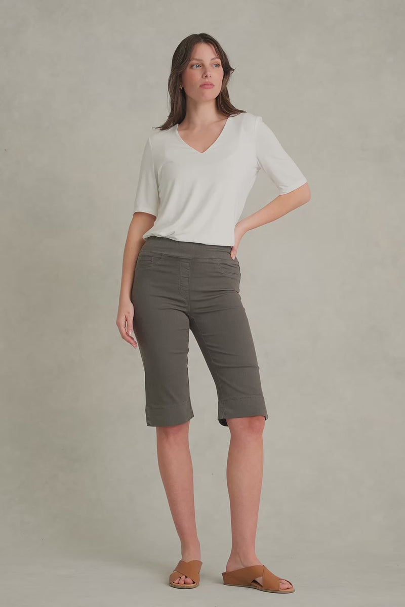 Bengajean Short - Pewter Green