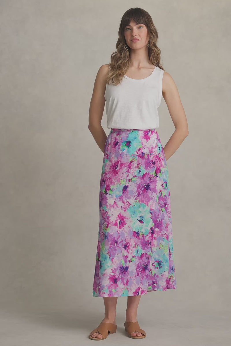 PRINTED MIDI SKIRT - JANE'S BOUQUET PRINT