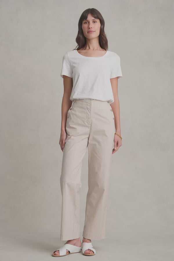 Cotton Wide Leg Pant